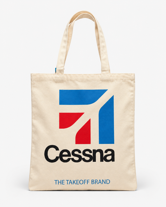 Totebag Cessna Lover logo Cessna